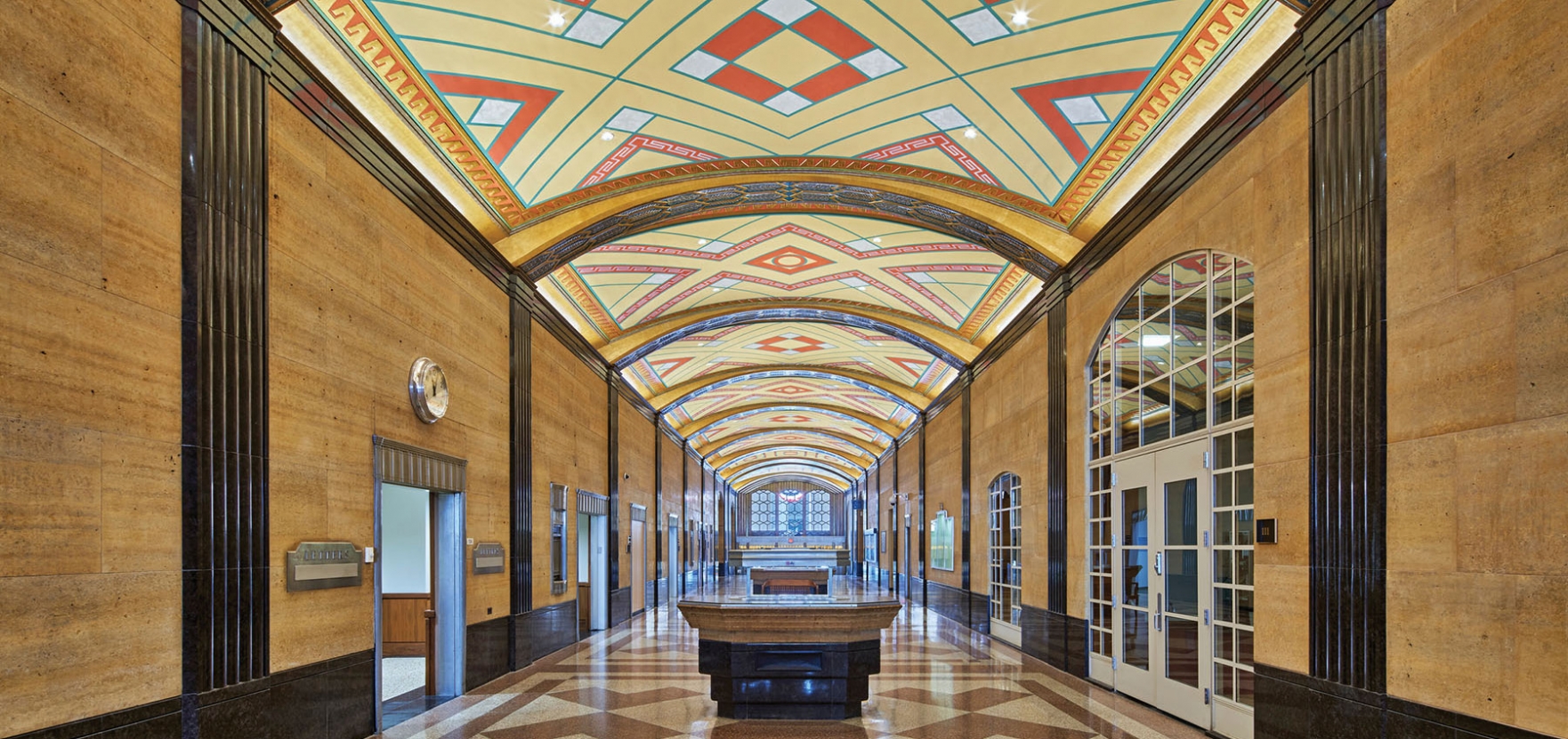 Levin Courthouse corridor