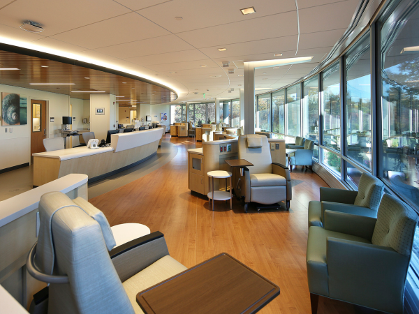 Infusion center seating area